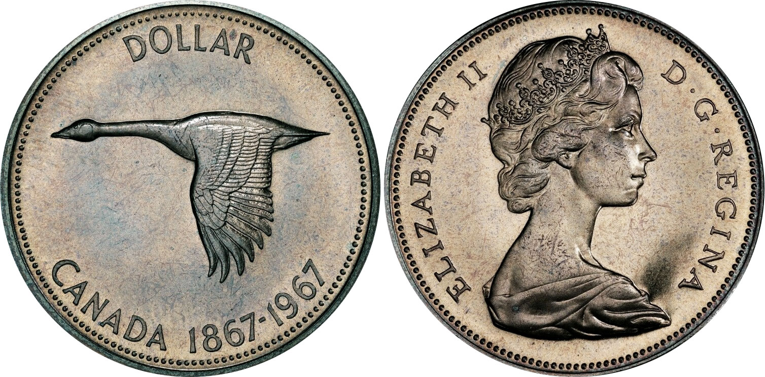 1 dollar canadien, 1967
